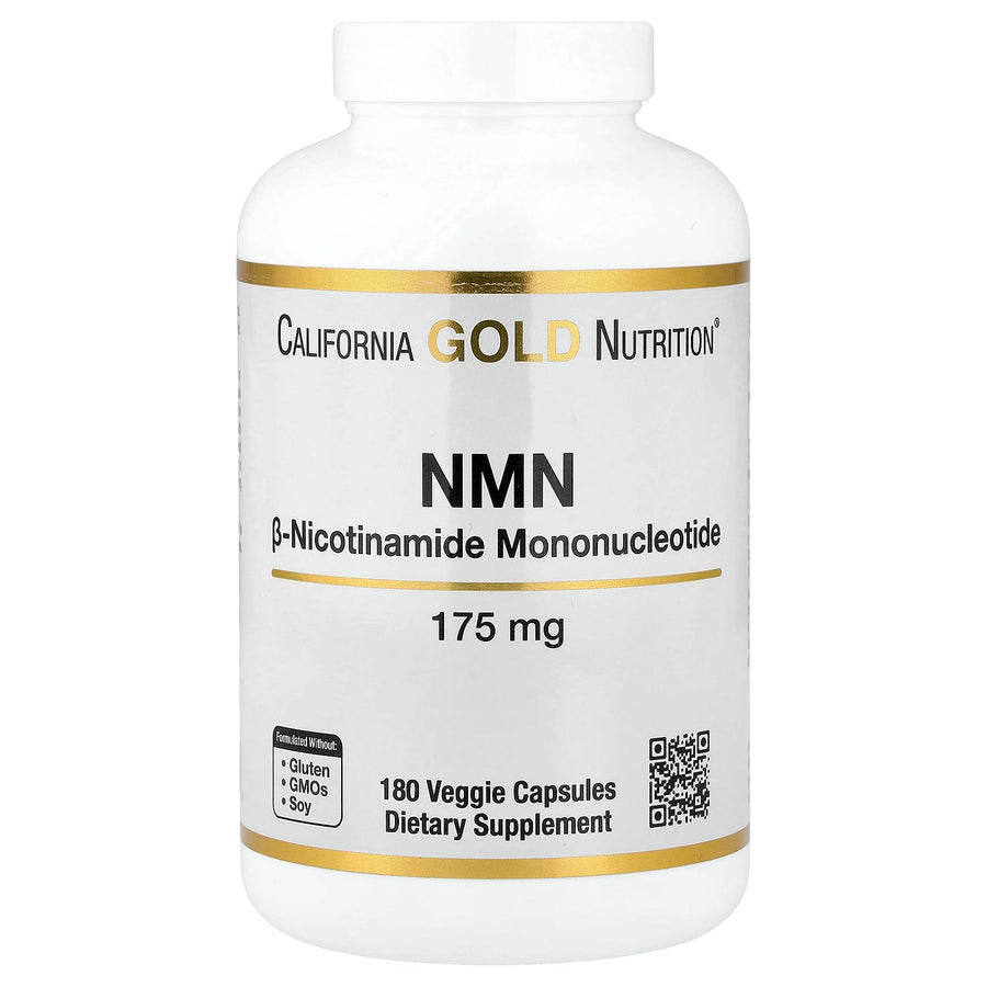 California Gold Nutrition NMN Nicotinamide Mononucleotide 175 mg capsules bottle
