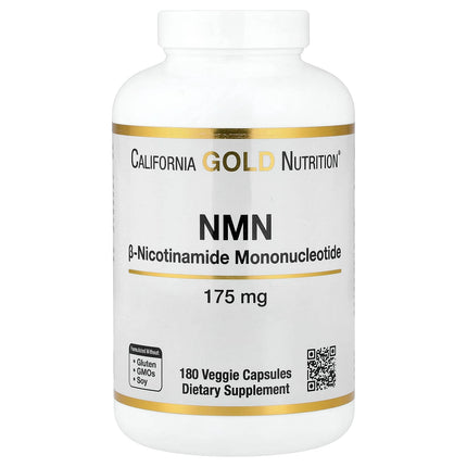 California Gold Nutrition NMN Nicotinamide Mononucleotide 175 mg capsules bottle