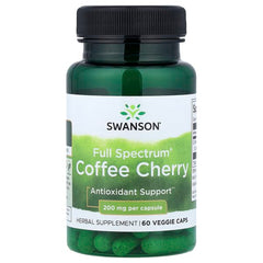 Swanson Full Spectrum®, Coffee Cherry, 200 mg, 60 Veggie Caps