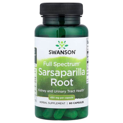 Swanson Full Spectrum® Sarsaparilla Root, 450 mg, 60 Capsules