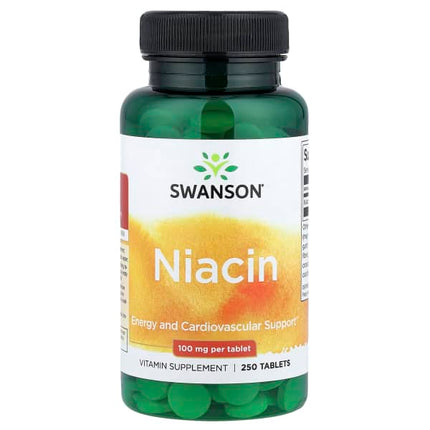 Swanson Niacin, 100 mg, 250 Tablets