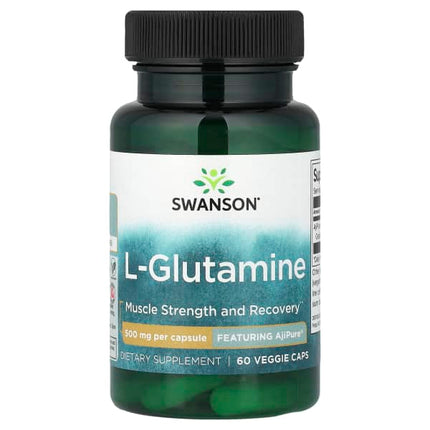 Swanson L-Glutamine, 500 mg, 60 Veggie Caps