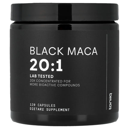 Toniiq Black Maca 20:1, 666 mg per Capsule