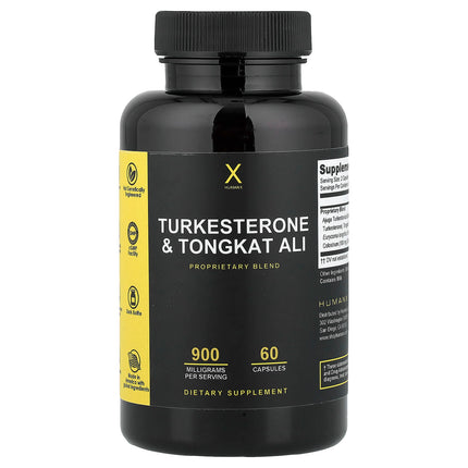Humanx Turkesterone & Tongkat Ali, 60 capsules, front label