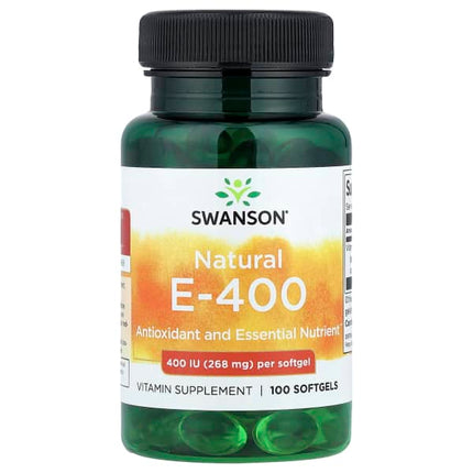 Swanson Natural E-400, 268 mg (400 IU), 100 Softgels