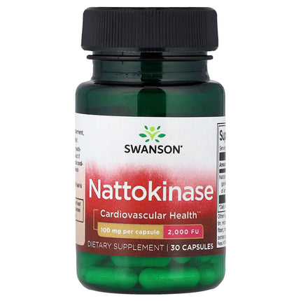 Swanson Vitamins Nattokinase, 100 mg, 30 Capsules, label view 4