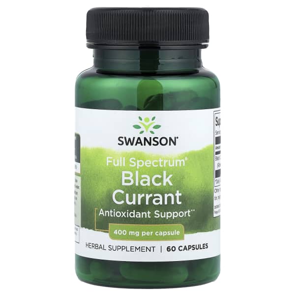 Swanson Full Spectrum® Black Currant, 400 mg, 60 Capsules
