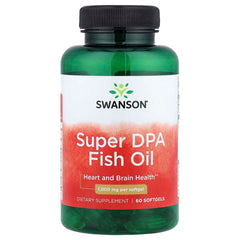 Swanson Super DPA Fish Oil, 1,000 mg, 60 Softgels