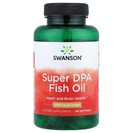 Swanson Super DPA Fish Oil, 1,000 mg, 60 Softgels