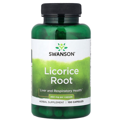 Swanson Vitamins Licorice Root, 450 mg