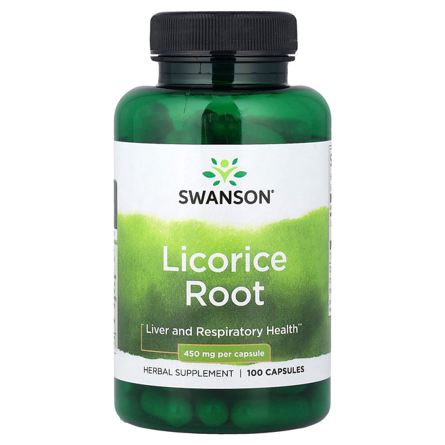 Swanson Vitamins Licorice Root, 450 mg