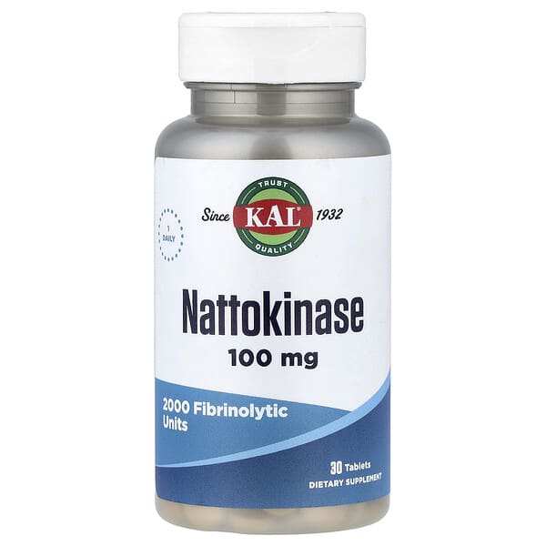 KAL Nattokinase 100 mg 2,000 FU 30 Tablets front bottle