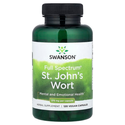 Swanson Full Spectrum® St. John's Wort, 375 mg, 120 Vegan Capsules