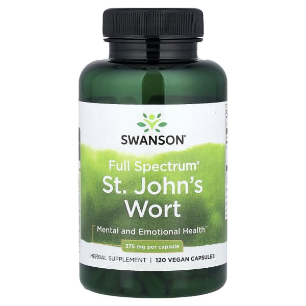 Swanson Full Spectrum® St. John's Wort, 375 mg, 120 Vegan Capsules