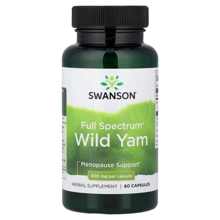 Swanson Full Spectrum®, Wild Yam, 400 mg, 60 Capsules