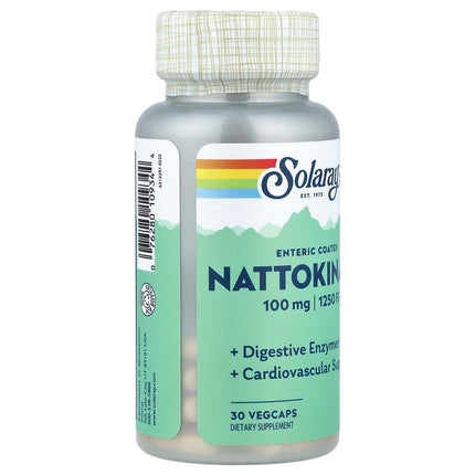 Solaray Nattokinase, 100 mg (1,250 FU), 30 VegCaps, label view 7