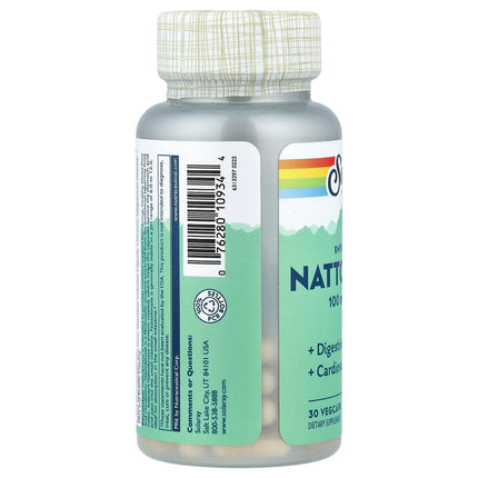 Solaray Nattokinase, 100 mg (1,250 FU), 30 VegCaps, label view 8