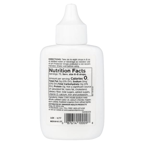 Swanson Alkaline Booster, pH Protector Drops, 1.25 fl oz (37.5 ml)