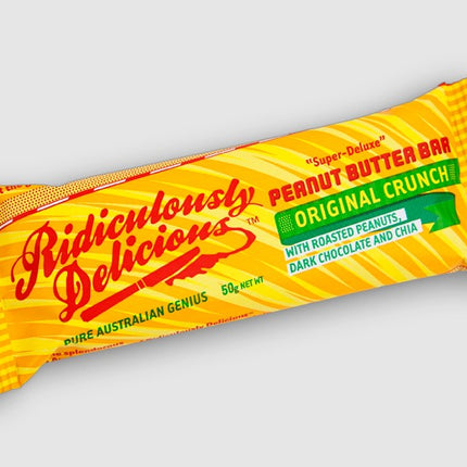Ridiculously Delicious Peanut Butter Bar Original Crunch 50g Box of 12 - view 2
