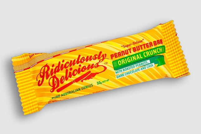 Ridiculously Delicious Peanut Butter Bar Original Crunch 50g Box of 12 - view 2
