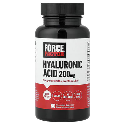 Force Factor Hyaluronic Acid 200 mg 60 Vegetable Capsules product image