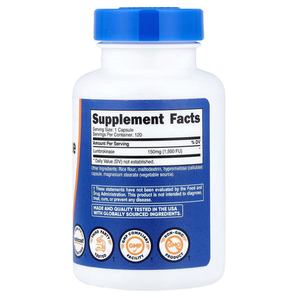 Nutricost Lumbrokinase, 150 mg