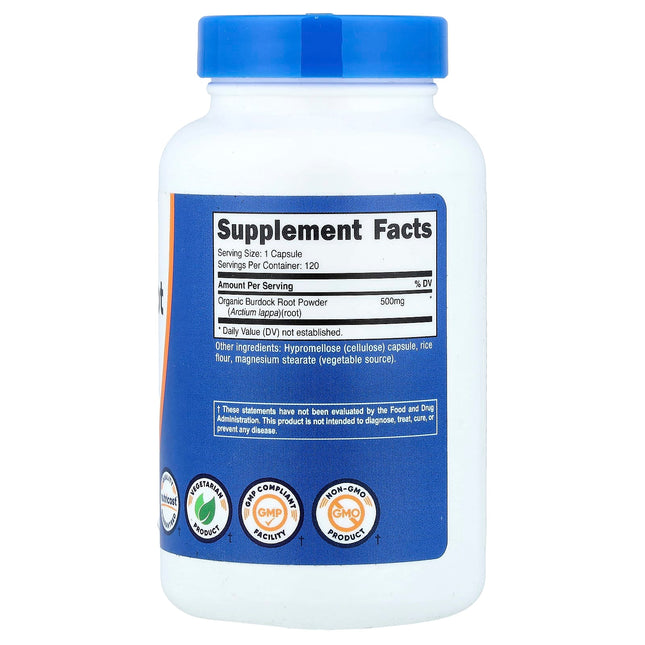 Nutricost Burdock Root, 500 mg