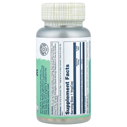 Solaray Nattokinase, 100 mg (1,250 FU), 30 VegCaps, label view 11