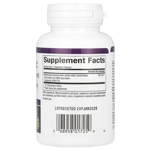 Natural Factors Nattokinase packaging detail 1