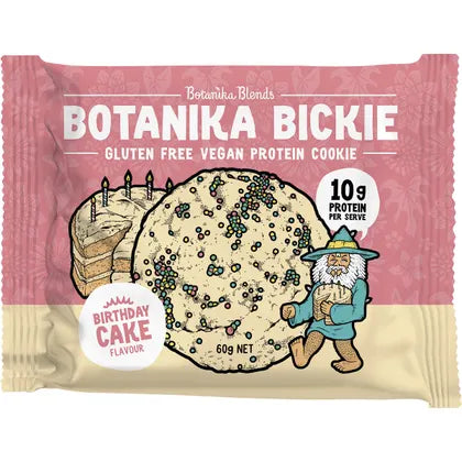 BOTANIKA BLENDS Botanika Bickie Protein Cookie Birthday Cake 12x60g