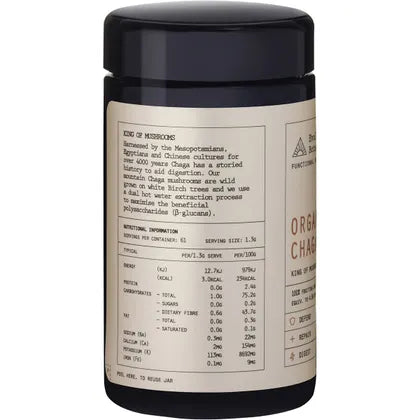 EVOLUTION BOTANICALS Organic Chaga King of Mushrooms 80g
