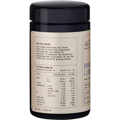 EVOLUTION BOTANICALS Organic Lion's Mane Food For Thought 100g