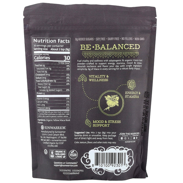 Sunwarrior Organic Maca Root