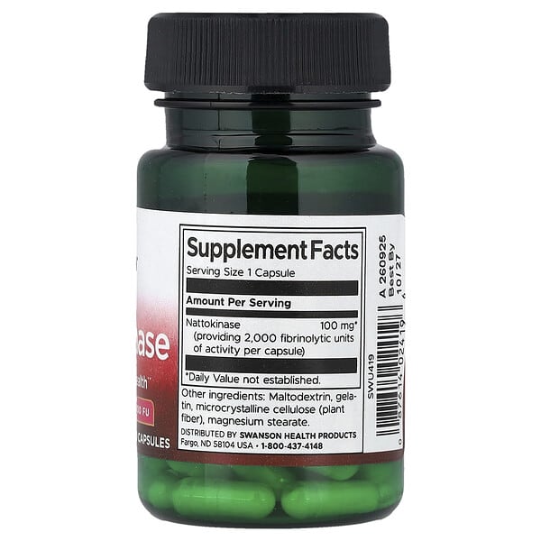 Swanson Nattokinase 100 mg packaging detail 1