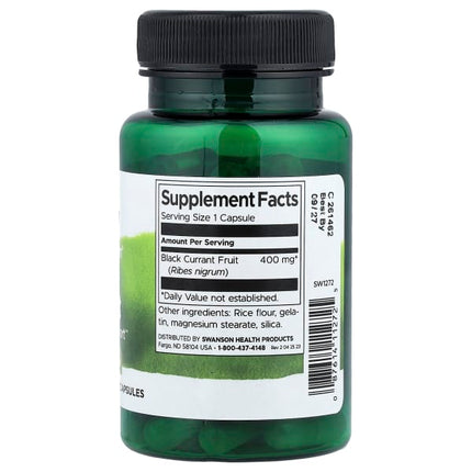 Swanson Full Spectrum® Black Currant, 400 mg, 60 Capsules