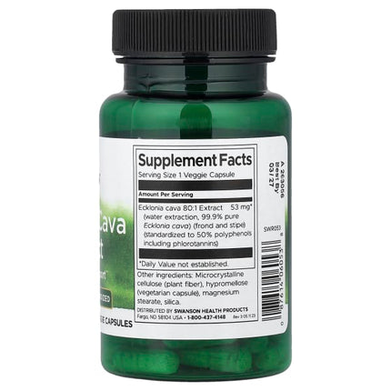 Swanson Ecklonia Cava Extract, 30 Veggie Capsules (53 mg Per capsule)