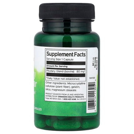 Swanson Pituitary Glandular, 80 mg, 60 Capsules