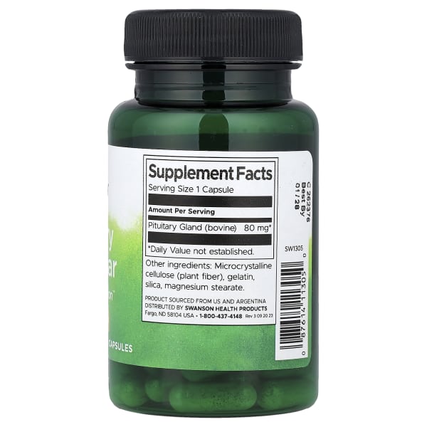 Swanson Pituitary Glandular, 80 mg, 60 Capsules