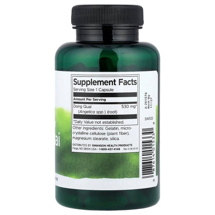 Swanson Full Spectrum® Dong Quai, 530 mg, 100 Capsules