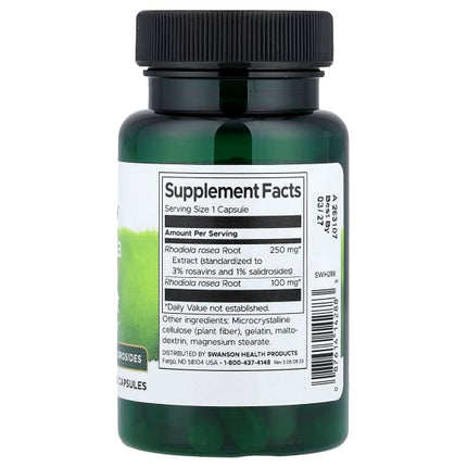 Swanson Rhodiola Rosea Extract, 60 Capsules