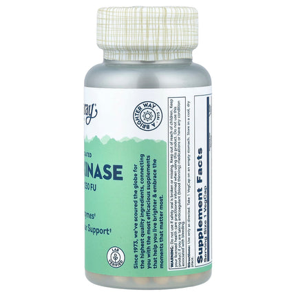 Solaray Nattokinase, 100 mg (1,250 FU), 30 VegCaps, label view 12