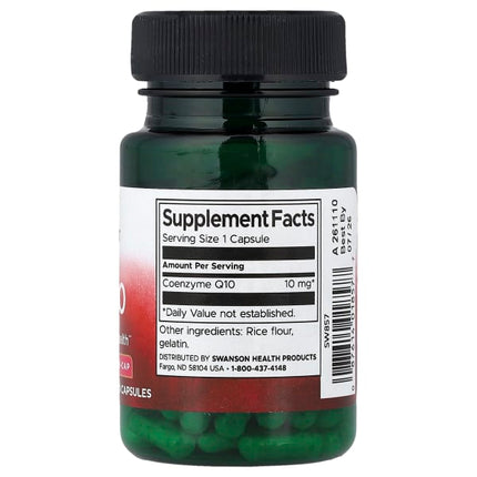 Swanson CoQ10, 10 mg, 100 Capsules