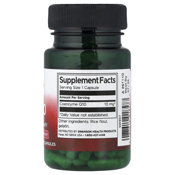 Swanson CoQ10, 10 mg, 100 Capsules