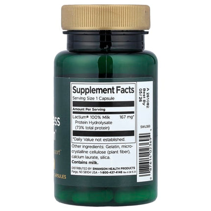 Swanson Anti-Stress Lactium®, 167 mg, 60 Capsules