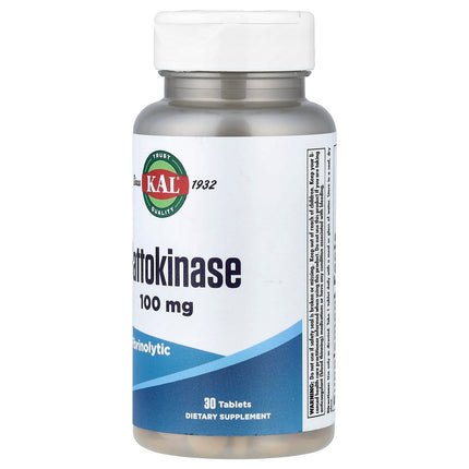 KAL Nattokinase, 100 mg, 30 Tablets, label view 12