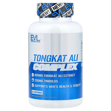 EVLution Nutrition Tongkat Ali Complex 800mg, 60 veggie capsules, front label