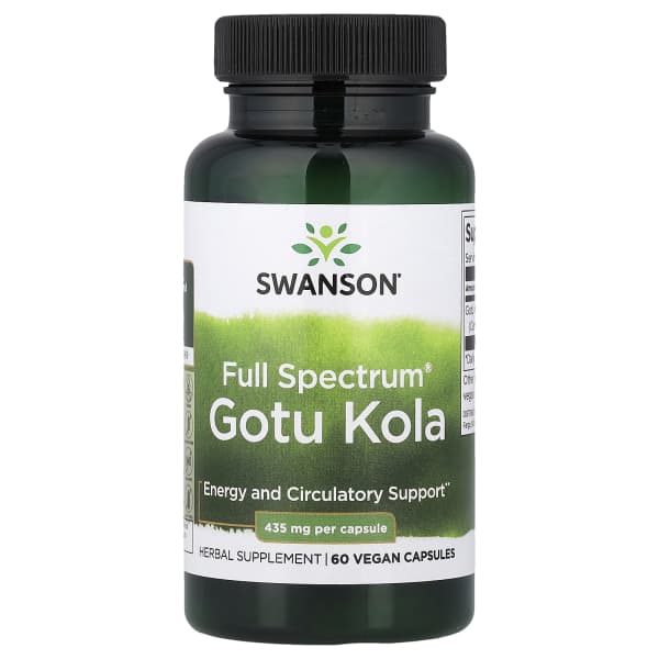 Swanson Full Spectrum® Gotu Kola, 435 mg, 60 Capsules