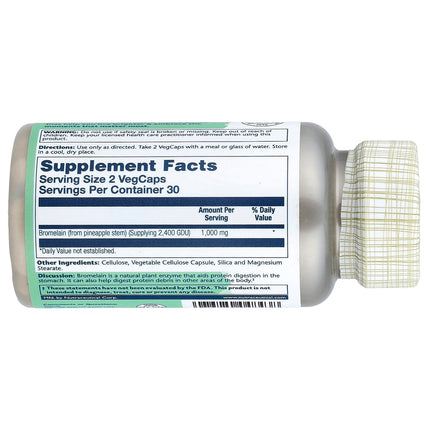 Solaray Bromelain, 500 mg (1,200 GDU per Capsule)