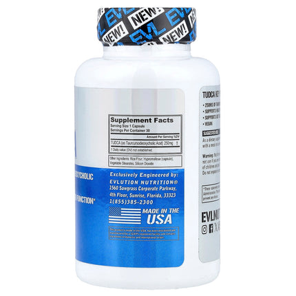 EVLution Nutrition TUDCA, 250 mg