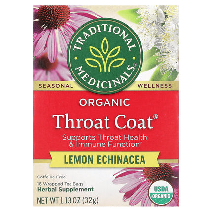 Traditional Medicinals Organic Throat Coat® herbal tea, 32 g